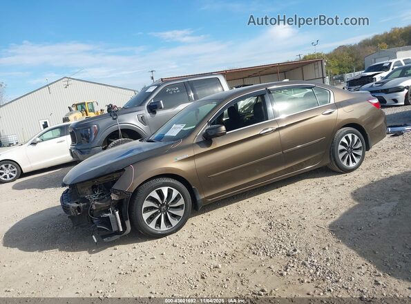 JHMCR6F3XHC006646 2017 HONDA ACCORD HYBRID Brown Передня ліва чверть