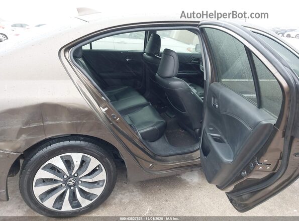 JHMCR6F52HC017593 2017 HONDA ACCORD HYBRID Коричневый Вид наклейки с VIN-кодом