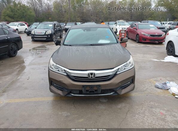 JHMCR6F52HC017593 2017 HONDA ACCORD HYBRID Коричневый Вид щитка приборов