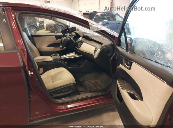 JHMZC5F30JC001497 2018 HONDA CLARITY PLUG-IN HYBRID Бордовый Вид салона спереди