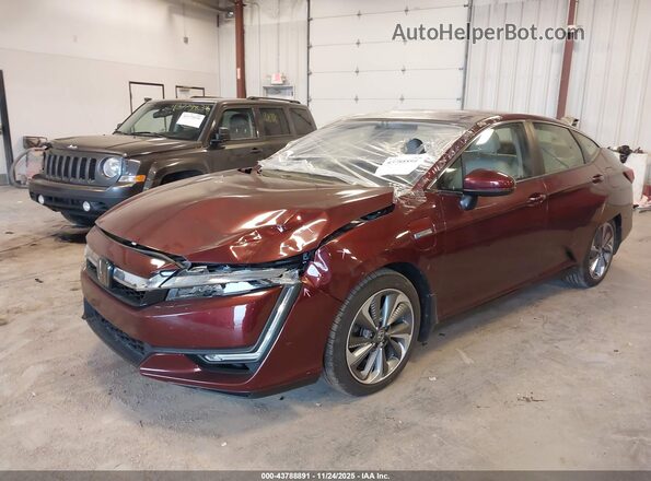 JHMZC5F30JC001497 2018 HONDA CLARITY PLUG-IN HYBRID Бордовый Передняя левая четверть