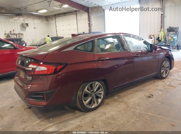 JHMZC5F30JC001497 2018 HONDA CLARITY PLUG-IN HYBRID Бордовый Задняя правая четверть