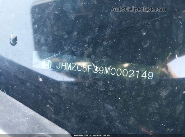 JHMZC5F39MC002149 2021 HONDA CLARITY PLUG-IN HYBRID Черный Вид подкапотного пространства