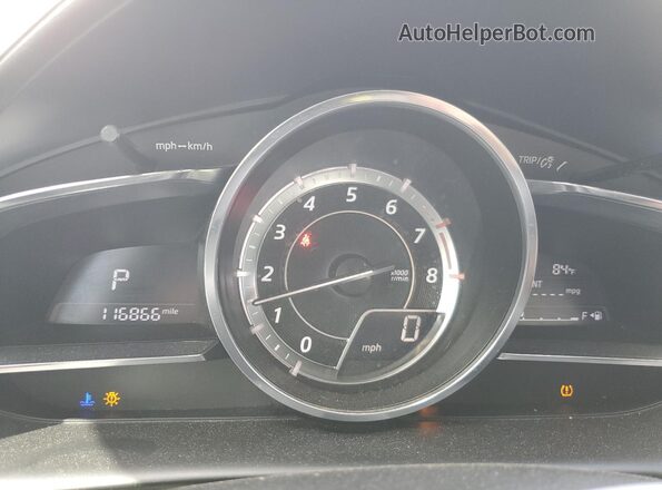 JM1DKBD73G0119766 2016 MAZDA CX-3 Белый Вид щитка приборов