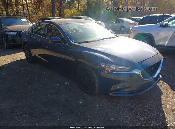JM1GL1UM5M1600568 2021 MAZDA 6 Blue Передня права чверть
