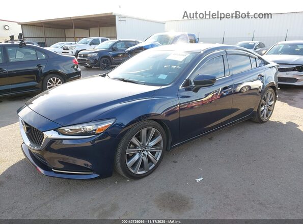 JM1GL1VM2K1504845 2019 MAZDA 6 Dark Blue Передняя левая четверть