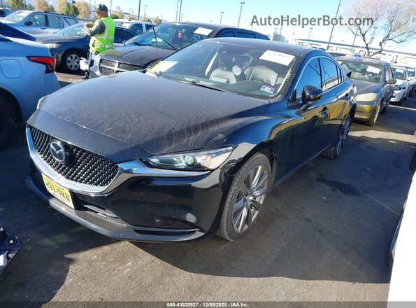 JM1GL1VMXK1505628 2019 MAZDA 6 Черный Передняя левая четверть