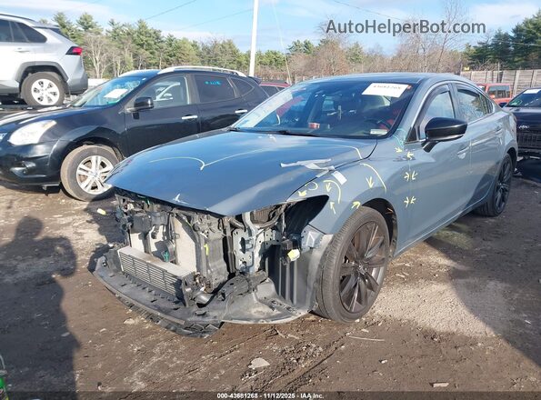 JM1GL1WY5M1616673 2021 MAZDA 6 Серый Передняя левая четверть