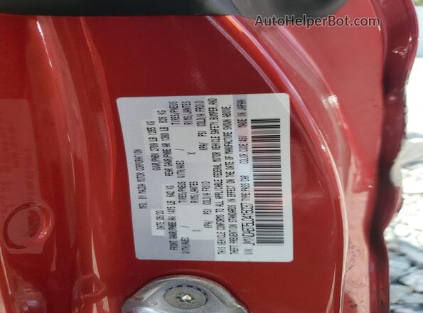 JM1NDAB75L0415037 2020 MAZDA MX-5 Бордовый Вид наклейки с VIN-кодом