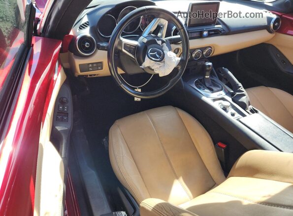 JM1NDAM72H0101429 2017 MAZDA MX-5 Красный Вид панели приборов