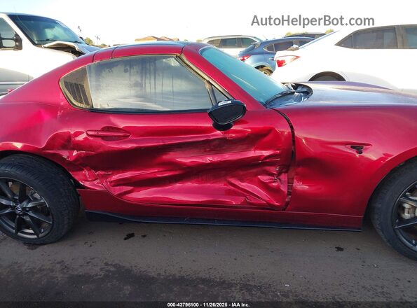 JM1NDAM72N0509182 2022 MAZDA MX-5 MIATA RF Red Widok wnętrza z tyłu