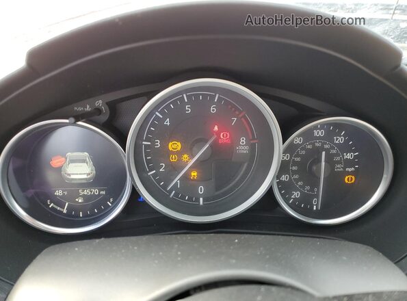 JM1NDAM74H0101982 2017 MAZDA MX-5 Red Widok zestawu wskaźników