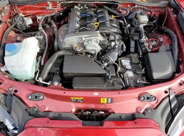 JM1NDAM74H0101982 2017 MAZDA MX-5 Red Widok wnętrza z tyłu