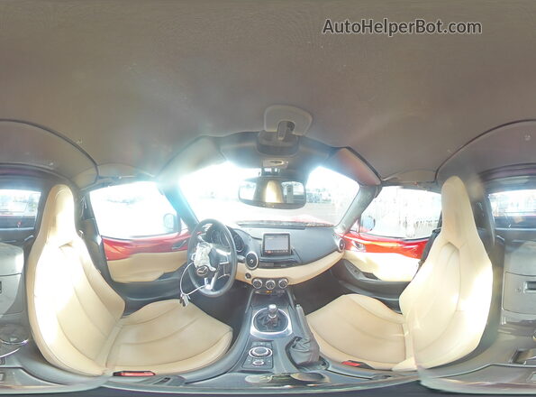 JM1NDAM74H0101982 2017 MAZDA MX-5 Red Widok naklejki z numerem VIN
