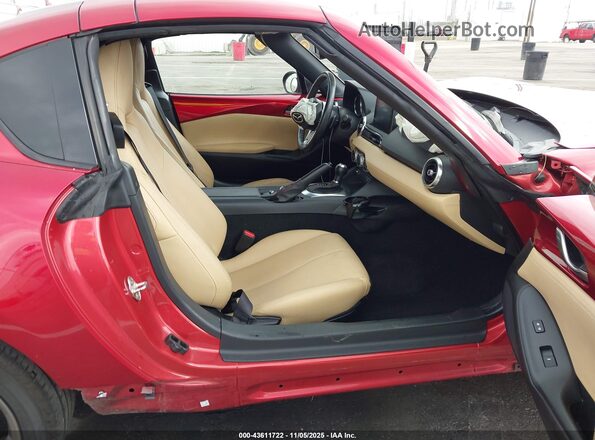 JM1NDAM74K0305334 2019 MAZDA MX-5 MIATA RF Бордовый Вид салона спереди