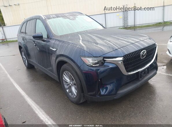 JM3KKBHA3R1178303 2024 MAZDA CX-90 PHEV Синий Передняя правая четверть