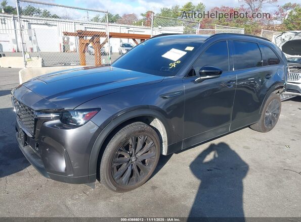 JM3KKCHA4S1196708 2025 MAZDA CX-90 PHEV Серый Передняя левая четверть