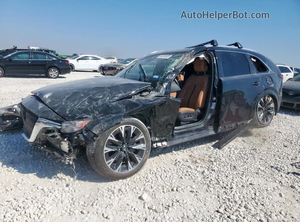 JM3KKEHC6R1109107 2024 MAZDA CX-90 Черный Передняя левая четверть