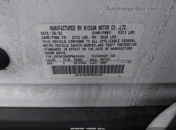 JN1AF0BA8PM400404 2023 NISSAN OTHER White Widok komory silnika