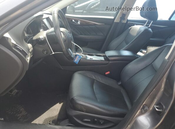 JN1AV7AP5GM490175 2016 INFINITI Q50 Серый Вид салона спереди