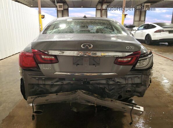 JN1BY1AR3KM580010 2019 INFINITI Q70 Серый Вид сзади