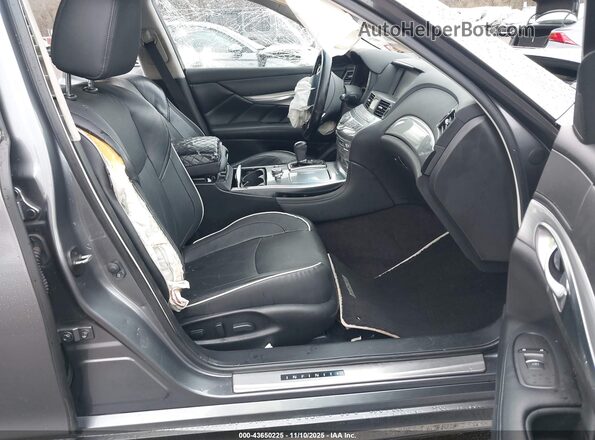 JN1BY1PR9HM210132 2017 INFINITI Q70L Gray Widok wnętrza z przodu
