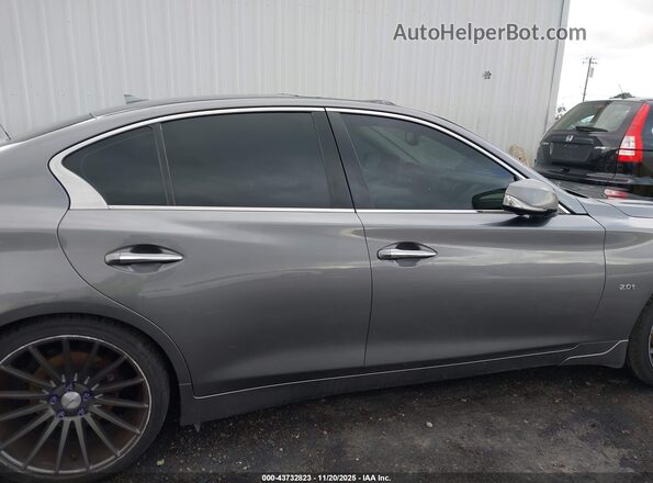 JN1CV7AP0HM640123 2017 INFINITI Q50 Серый Вид задней части салона