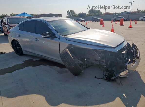 JN1EV7AP6JM358499 2018 INFINITI Q50 Серебряный Передняя правая четверть