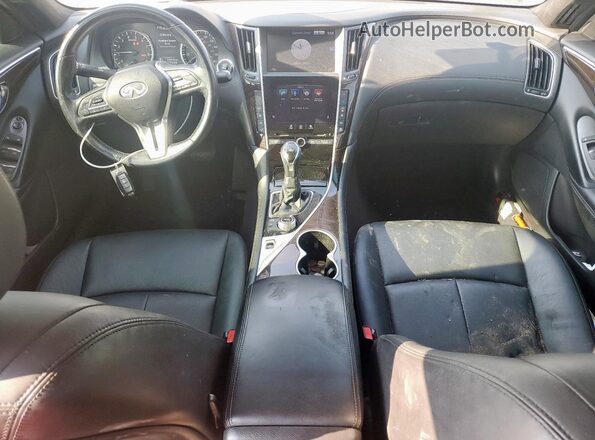 JN1EV7AP6JM358499 2018 INFINITI Q50 Серебряный Вид панели приборов