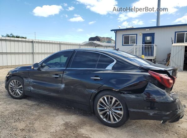 JN1EV7BP2MM707273 2021 INFINITI Q50 Черный Задняя левая четверть