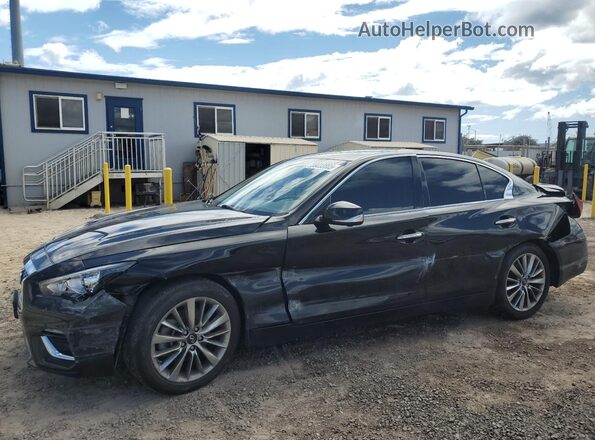 JN1EV7BP2MM707273 2021 INFINITI Q50 Черный Передняя левая четверть