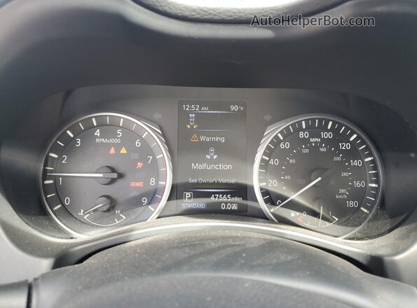 JN1EV7BP2MM707273 2021 INFINITI Q50 Черный Вид щитка приборов
