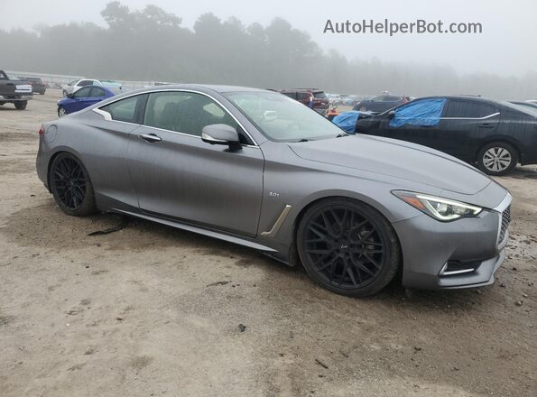 JN1EV7EL3JM392665 2018 INFINITI Q60 Серебряный Передняя правая четверть