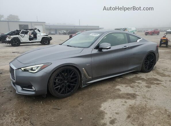 JN1EV7EL3JM392665 2018 INFINITI Q60 Серебряный Передняя левая четверть