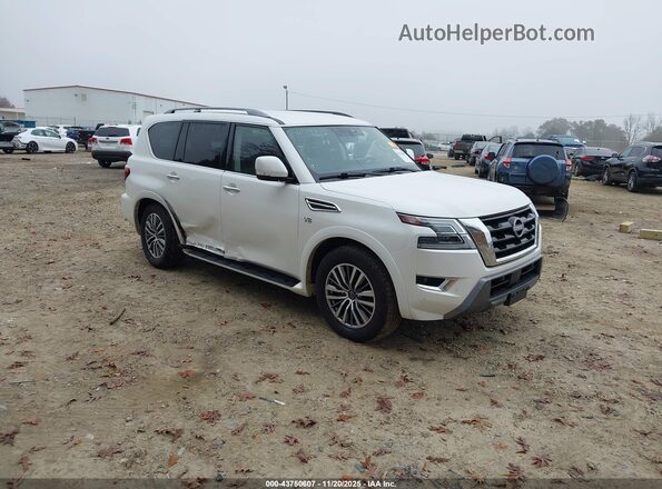 JN8AY2AC2N9163211 2022 NISSAN ARMADA Белый Передняя правая четверть