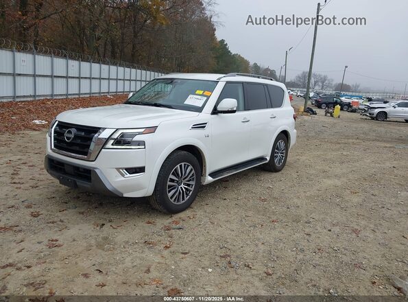 JN8AY2AC2N9163211 2022 NISSAN ARMADA Белый Передняя левая четверть