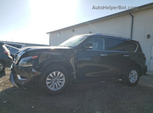 JN8AY2AC9R9196731 2024 NISSAN ARMADA Черный Передняя левая четверть