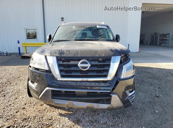 JN8AY2AC9R9196731 2024 NISSAN ARMADA Черный Вид спереди