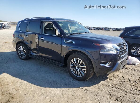 JN8AY2BA5M9371076 2021 NISSAN ARMADA Черный Передняя правая четверть