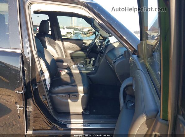 JN8AY2BA5P9404307 2023 NISSAN ARMADA Черный Вид салона спереди