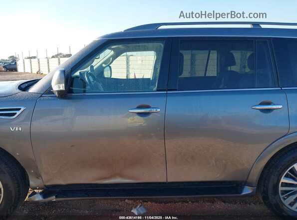 JN8AY2BA7M9372391 2021 NISSAN ARMADA Серый Панорамный вид салона 360°