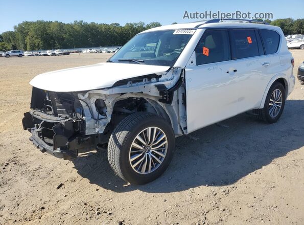 JN8AY2BC8P9183352 2023 NISSAN ARMADA Белый Передняя левая четверть