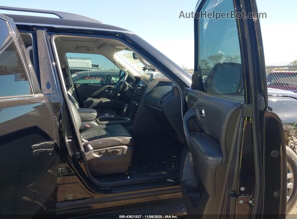 JN8AY2DA0M9370382 2021 NISSAN ARMADA Черный Вид салона спереди