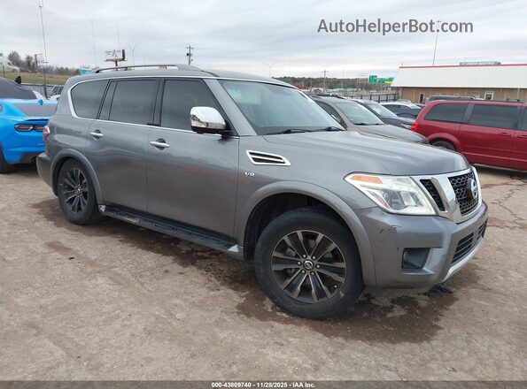 JN8AY2NE3JX700010 2018 NISSAN ARMADA Gray Առջևի աջ