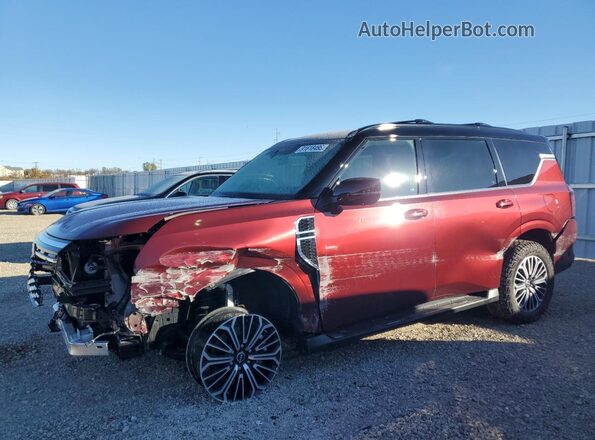 JN8AY3EB9S9102408 2025 NISSAN ARMADA Бордовый Передняя левая четверть