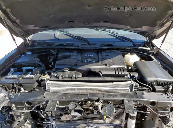JN8AZ2AC4P9490791 2023 INFINITI QX80 Burgundy ძრავის განყოფილების ხედი