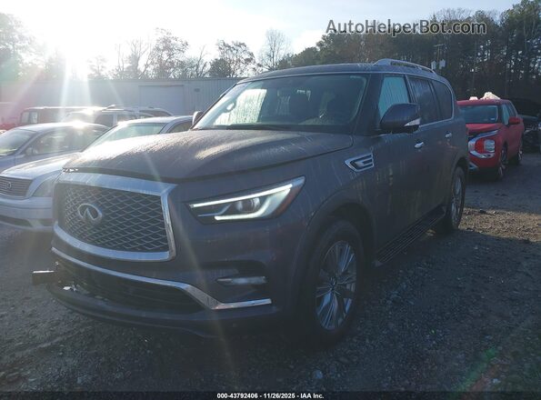 JN8AZ2AF2R9765216 2024 INFINITI QX80 Серый Передняя левая четверть