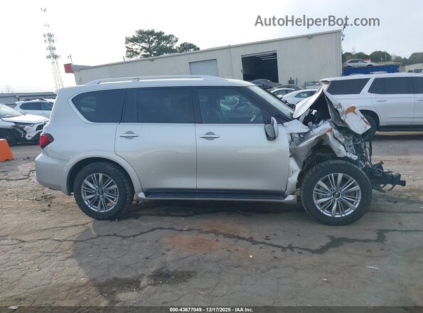 JN8AZ2AF8M9720404 2021 INFINITI QX80 Серебряный Вид задней части салона