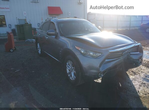 JN8CS1MW1HM412996 2017 INFINITI QX70 Серебряный Передняя правая четверть