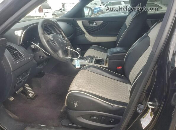 JN8CS1MW5HM413987 2017 INFINITI QX70 Black Вид салону спереду